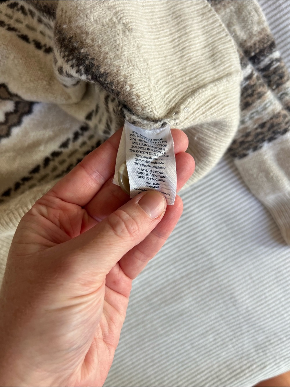 Faherty Fairisle Cardigan - Picture 4 of 6